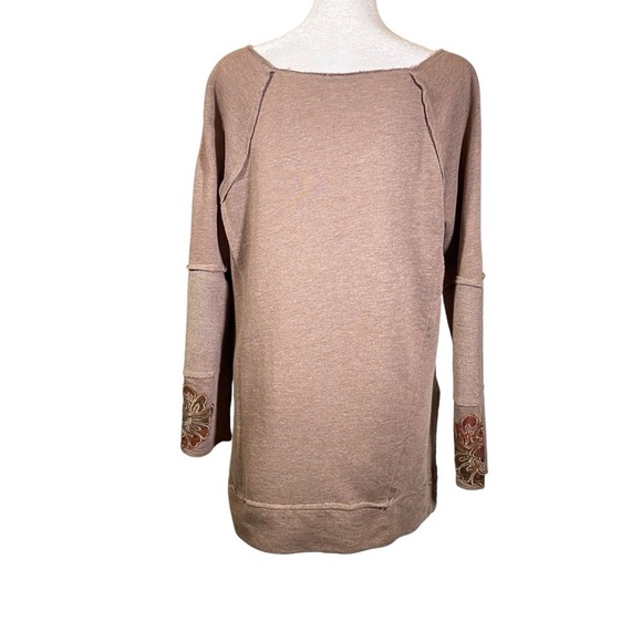 Soft Surroundings Women S Embroidered Pullover V Neck velvet applique Sweater - Picture 7 of 11